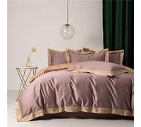 SLOPSS 1000TC Egyptian Cotton Bedding Sets Quilt Queen Duvet Cover Bed Linens Nordic (Color : (A King Size 4pcs)