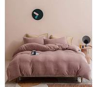 SLOPSS 4 Bedding Pure Color Milk Velvet Thick Flannel Cover Double 4-Piece Crystal Quilt Cover-Powder_2.0m Four-Piece Set (Powder 2.0m Bed Four)