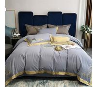SLOPSS Automne Hiver Australien brossé Quatre pièces brodé Coton de Couvre-Lin en Couvercle Taille: (Couleur 2 m)