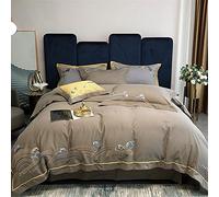 SLOPSS Automne Hiver en Australien brossé Quatre Parties Broidered Coton Couette Couvercle Lin Taille: (Couleur 2 m)