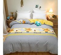 SLOPSS Bed Sheet Set 100% Cotton Duvet Printing Quilt Single Double Queen King Comforter Bedding Cover- Jiang nan_200x200cm (Xiao Ke AI 200x230cm)