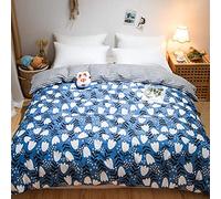 SLOPSS Bed Sheet Set 100% Cotton Duvet Printing Quilt Single Double Queen King Comforter Bedding Cover- Jiang nan_200x200cm (Chu Xia 220x240cm)