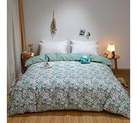 SLOPSS Bed Sheet Set 100% Cotton Duvet Printing Quilt Single Double Queen King Comforter Bedding Cover- Jiang nan_200x200cm (Han Shi Qin Xin 200x230cm)