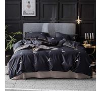 SLOPSS Cotton Bedding Sets Luxury Full Twin Duvet Covers Quilt Cover with Pillowcases Star Hotel Quality (Color D Size : Double) (F King)