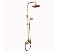 SLOPSS Douche de Salle de Bain Enlemerie en Laiton Douche de Salle de Bain Head Mall monté avec pulvérisation à Main Douche de tête Parfaite Compatible avec la Baignoire thermostatique de rénovation