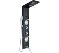 SLOPSS Ensembles de Douche pour Salle de Bain brossé LED LED LCD Robinette de Douche de Salle de Bain Spa Spa Massage de Douche à Jens Système de Colonne Cascade Panneau de Douche pluviale avec Un