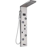 SLOPSS Ensembles de Douche pour Salle de Bain LED Panneau de Douche de Douche Cascade Rouue numérique Affichage numérique Robinet de Douche Spa Massage de Salle de Bain Jet de Salle de Bain Mixer Tap