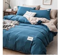 SLOPSS Four- Bedding Bed Sheet Dormitory Single Student Duvet Three- Piece Style Cover Quilt Sheet-Twin (Color : King(260x230cm)) (Full(200x220cm))