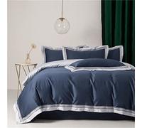 SLOPSS King Nordic 1000TC Egyptian Cotton Bedding Sets Bed Linens Duvet Quilt Cover Comforter (Color : (A Queen Size 4pcs)