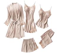 SLOPSS Les Sets de vêtements de Nuit pour Les Dames Set la Mode Camisole Sling Bra Les mémoires Coquines Tenues érotiques Lingeries