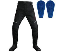 SLOPSS Mens Motorcycle Pants,Motorbike Trousers Warm Thicken Waterproof Heavy Duty Protections Biker Trouser Armoured Cargo Combat Touring Pants with 2 Removable Protectors