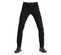 SLOPSS Men's Motorcycle Trousers, Motorbike Jeans Protective Clothing Mens Sporty Riding Pants with 4 Removable Armour