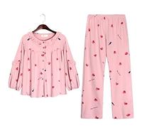 SLOPSS Mesdames Pyjamas, Pyjama Femmes Femmes à Manches Longues Chic Fashion Casual Piece 2 pièces Mes Aussi