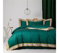 SLOPSS Nordic 1000TC Egyptian Cotton Bedding Sets Bed Linens Queen Duvet Quilt Cover Comforter (Color : (A King Size 4pcs)