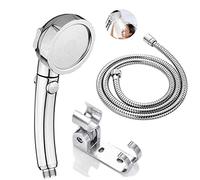 SLOPSS Paye de Douche suralimenté de Salle de Bain, Support sans Couture + Tuyau de Douche de Douche de Douche à Main de Douche à Main