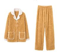 SLOPSS Pyjamas Automne Orage d'hiver en Toison épaissis en Toison de Flanelle Chaude de vêtements de Maison