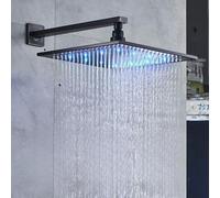 SLOPSS Robinet de Douche Ensemble de précipitations murales Noir avec Une vanne 2WAY