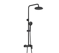 SLOPSS Robinet de Douche Ensemble Noir, Rotation Plastique Pile de Douche