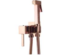 SLOPSS Shower Sets for Bathroom Matte Black Bidet Shower Faucet Solid Brass Bidet Faucet Hot Cold Water Mixer Tap Toilet Faucets A01-Rose Gold