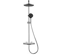 SLOPSS Système de Douche de Pluie avec Pomme de Douche de 10 Pouces, Robinet de Douche thermostatique Ensemble de Douche Murale de Douche de Douche à la Douche en Laiton Douche avec Une Baignoire en