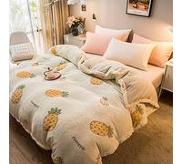 SLOPSS Velvet Bedding Set Winter Flannel Fleece Duvet Multi-Functional Double Layer Thick Blanket Comforter Warm Quilt Bed Cover Home Textiles-Model 2_220x240cm_China (Model 1 150x210cm)