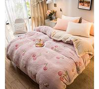 SLOPSS Velvet Bedding Set Winter Flannel Fleece Duvet Multi-Functional Double Layer Thick Blanket Comforter Warm Quilt Bed Cover Home Textiles-Model 2_220x240cm_China (Model 8 150x210cm)