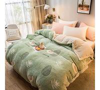 SLOPSS Velvet Bedding Set Winter Flannel Fleece Duvet Multi-Functional Double Layer Thick Blanket Comforter Warm Quilt Bed Cover Home Textiles-Model 2_220x240cm_China (Model 5 200x230cm)
