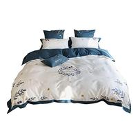 SLOPSS Washed Four-Piece Set Cute Three-Dimensional Bear Pure Cotton Quilt Cover Sheet Soft Bedding (Color Size : (5piece Suit 1.8m)