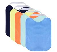 SLOSH Bavoir Imperméable Bébé Élastique Maternelle Lavable Grand Bavoir Bebe Enfant 0 3 ans avec Sangle Col Élastique pour Ecole (Vert)