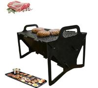 Slot Grill - Collapsible Bbq Grill For Easy Storage Steel, Stainless Steel Portable