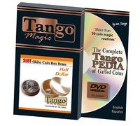 Slot Okito Coin Box Brass Half Dollar (w/DVD)(B0019)by Tango -Trick