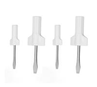 Slot Screwdriver Set Stainless Steel Plastic Handle Multifunctional Repair Tool for Home Sewing Machine Maintenance 4 Pieces