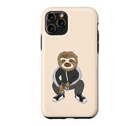 Sloth Doing A Slav Squat in His Tracksuit Coque pour iPhone 11 Pro