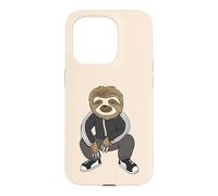 Sloth Doing A Slav Squat in His Tracksuit Coque pour iPhone 15 Pro