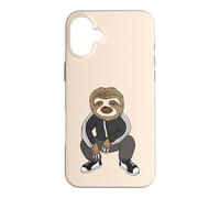Sloth Doing A Slav Squat in His Tracksuit Coque pour iPhone 16 Plus