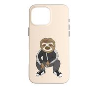 Sloth Doing A Slav Squat in His Tracksuit Coque pour iPhone 16 Pro Max