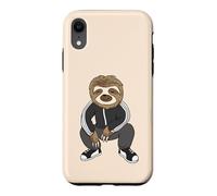 Sloth Doing A Slav Squat in His Tracksuit Coque pour iPhone XR