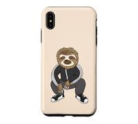 Sloth Doing A Slav Squat in His Tracksuit Coque pour iPhone XS Max