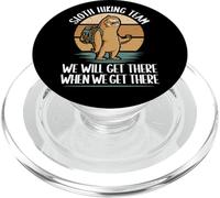 Sloth Hiking Team We Will Get There When We Get There Hiker PopSockets PopGrip pour MagSafe