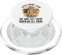 Sloth Hiking Team We Will Get There When We Get There Hiker PopSockets PopGrip pour MagSafe