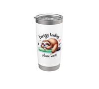 Sloth Lazy Energy Loading Veuillez attendre aujourd'hui Gobelet isotherme en acier inoxydable double paroi