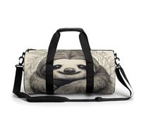 Sloth My Spirit Sac de sport pour homme et femme avec compartiment à chaussures, poche humide, 45 cm/22,9 cm/22,9 cm, Style :, 17.7in/9in/9in