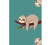 Sloth Notebook: A4 notebook with cute sloth cover design - 120 pages, lined