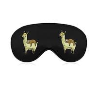 Sloth Rides on Llama Soft Eye Mask Cover Efficace Shading Blindfold Comfort Sleep Mask with Elastic Adjustable Strap
