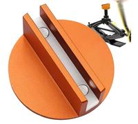 Slotted Jack Pad - Magnetic Frame Rail Protector, Garage Workshop Maintenance Safety Accessory | Weld Adapter Lift Support, Car SUV Vehicle Jacking Point Rubber Steel Slot Lifting Tool Heavy Duty