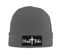 Slouch Bonnet d'hiver Tricoté Christ Vie Croix Christianisme Jésus Croire Dieu Tricoter Chapeau Chaud Chapeau d'hiver Tricoté pour Adultes Femme Sports