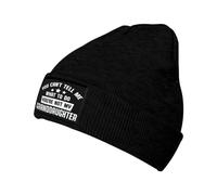 Slouch Bonnet Tricoté Tu ne Peux Pas me dire ce Que Je Dois Faire. Tu n'es Pas ma Petite-Fille. Bonnet Hiver Chaud Tricot Épais Beanie Hats pour Femme Adultes Sports