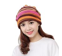 Slouchy Beanie - Bonnet d'été pour femme - Turban - Cancer - En coton - Bonnet de sommeil - Turban, 4 - Rose chaud, taille unique