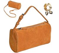 Slouchy Suede Hobo Bags, Women Versatile Retro Leather Handbag, Fashion Elegance Shoulder Bag for Fall and Winter