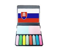Slovakia Drapeau national Europe Country Self Stick Note Color Page Marqueur Boîte